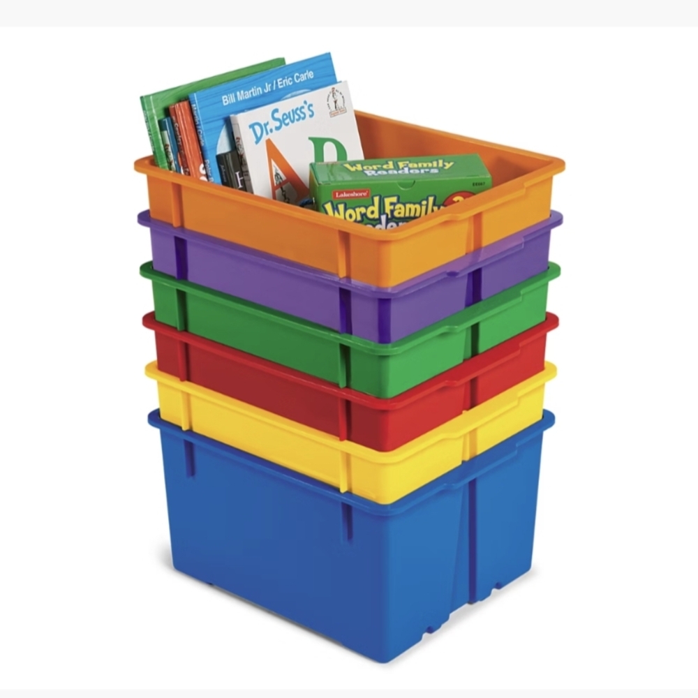 Colorful Stackable Storage Bins